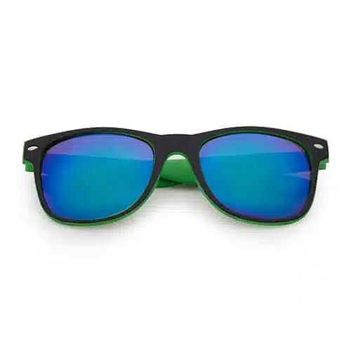 Festival zonnebril | Wayfarer groen/zwart