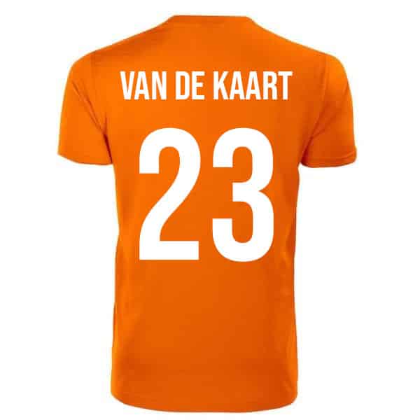 Oranje shirt | Van De Kaart