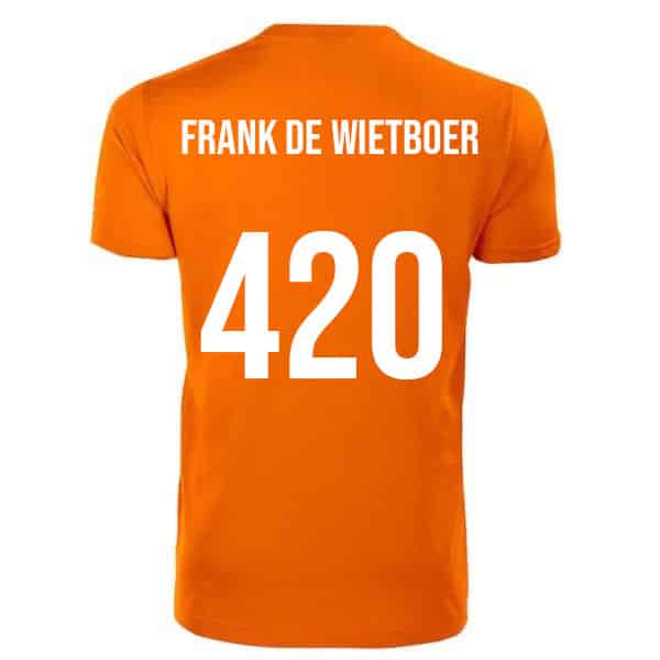 Oranje shirt | Frank de wietboer
