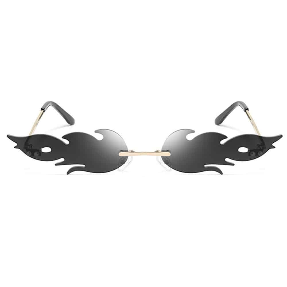 Vlammen zonnebril – Zwarte lenzen