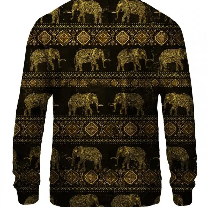 Golden Elephants Sweater