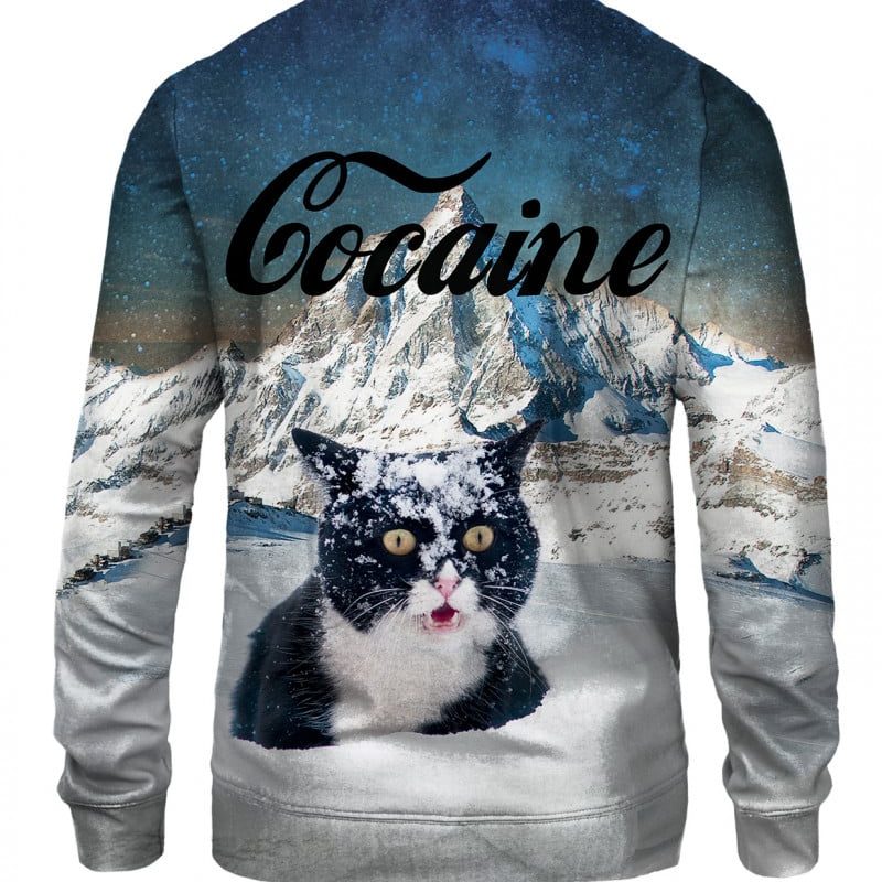 Cocaine Cat Sweater