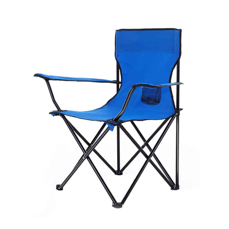 Inklapbare campingstoel met bekerhouder
