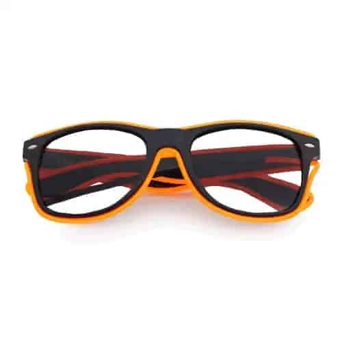 El-wire basic spacebril zwart | Neon oranje