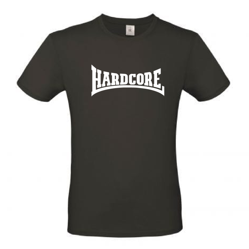 hardcore t shirt classic man zwart