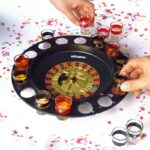 Roulette Drankspel - Incl. 16 Shotglaasjes