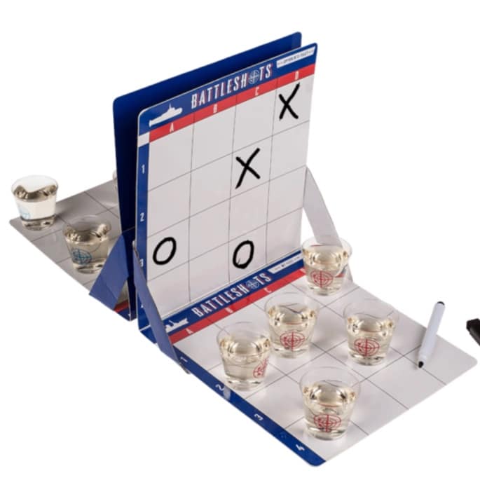 Battle Shots - Zeeslag drankspel - Inclusief 10 shotglazen