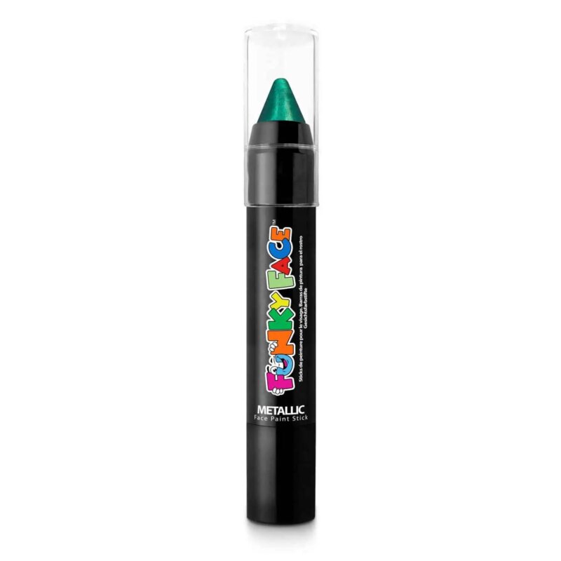 Festival make up_Metallic verf_Paintglow Face Paint Stick – Metallic Green