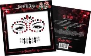 Face Jewels Day Of The Dead Skull Halloween glitters