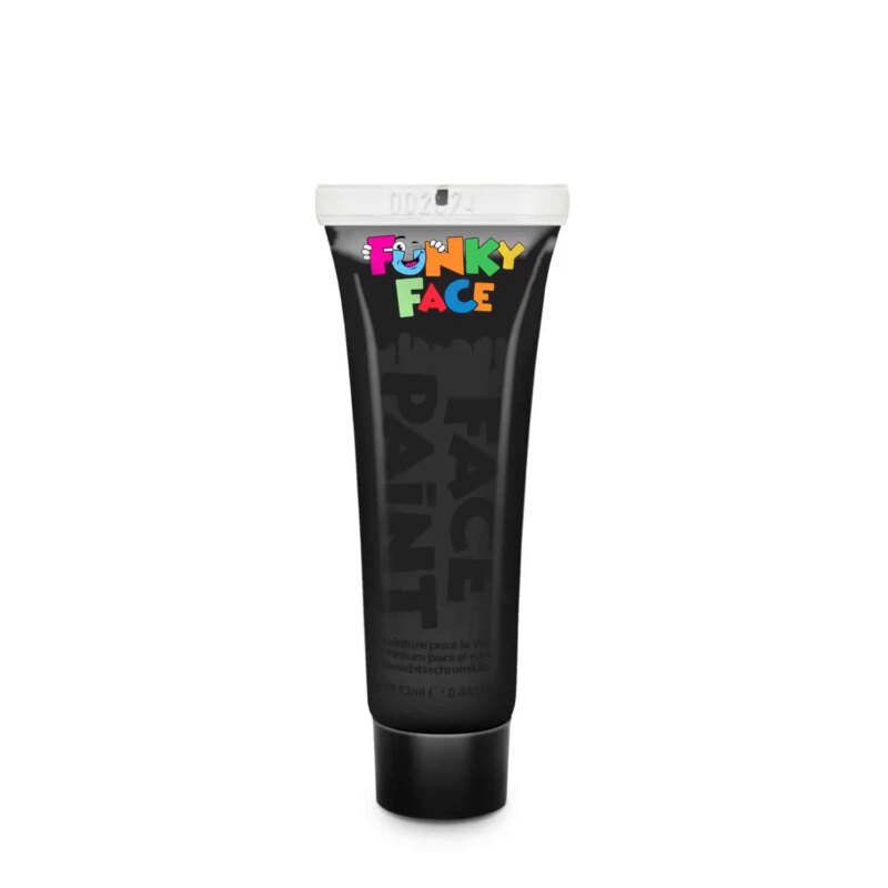 Festival make up_Halloween make up_PaintGlow Funky Face Halloween Face & body paint Classic colors – Black