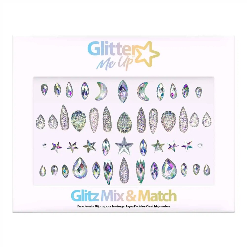 Festival make up_Face jewels_PaintGlow – Glitter Me Up Face Jewel – Glitz Mix & Match
