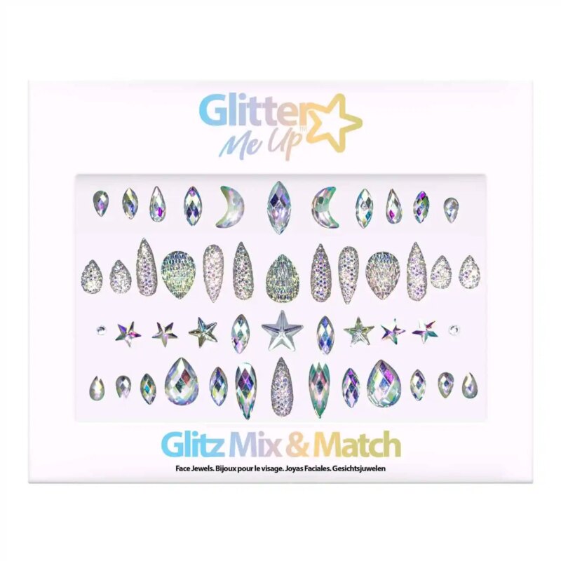 Festival make up_Face jewels_PaintGlow – Glitter Me Up Face Jewel – Glitz Mix & Match