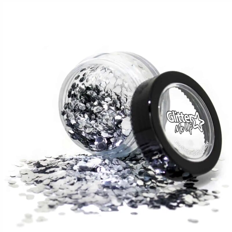 Festival make up PaintGlow Biodegradable Chunky Glitters – Moonstone