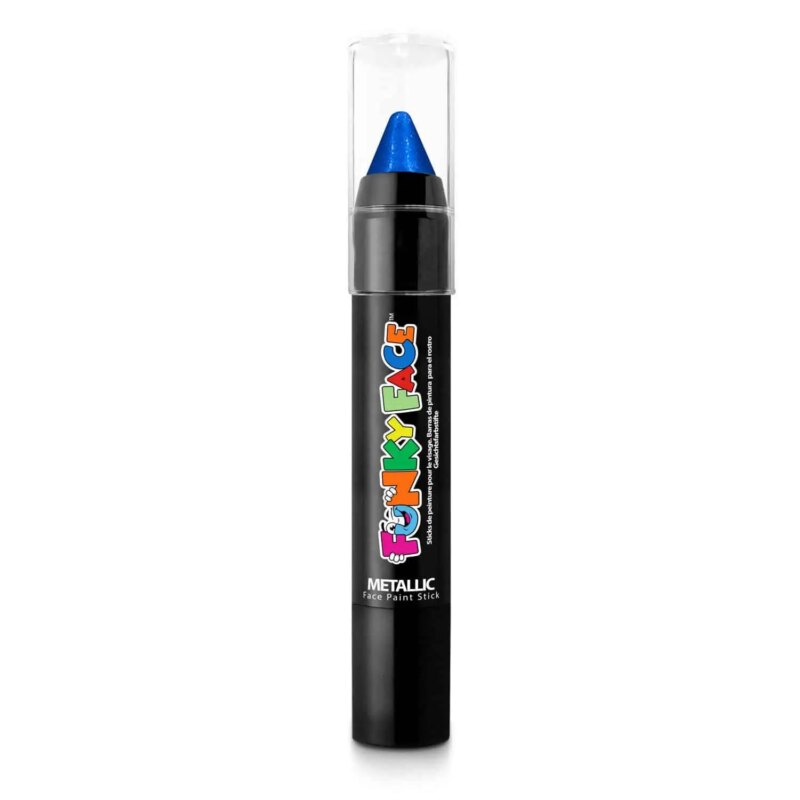 Festival make up_Metallic verf_Paintglow Face Paint Stick – Metallic Blue