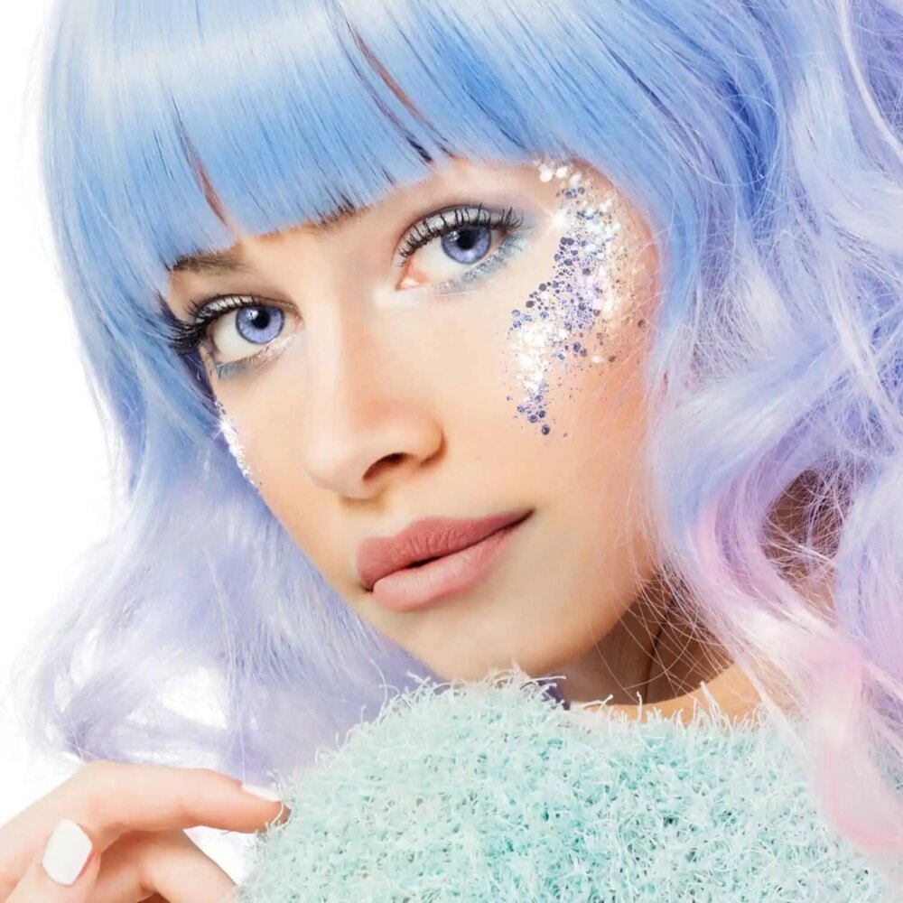 Paintglow Glitter Me Up Fantasy Chunky Glitter face & body gel – Mermazing Blauw – 12ml
