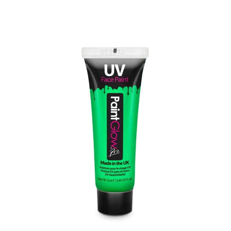 Festival make up_UV Blacklight verf_UV Face & Body paint 12 ml - Groen