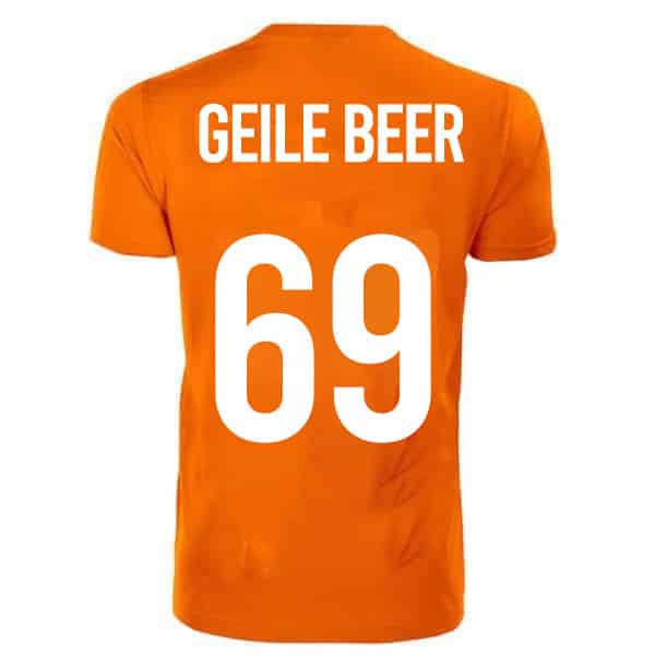 Geile beer oranje shirt