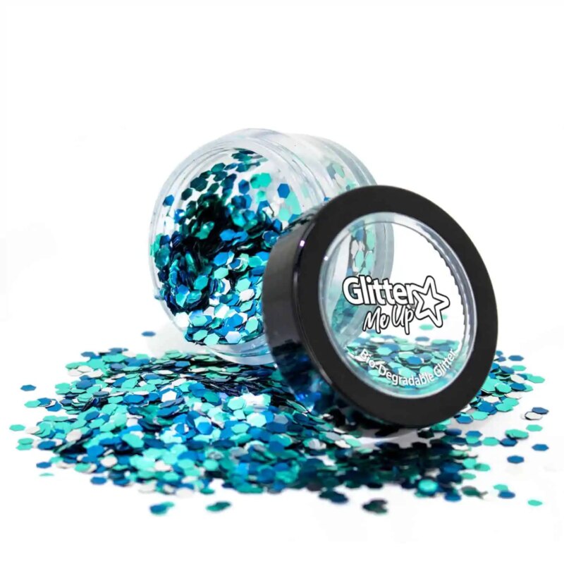 Festival make up PaintGlow Biodegradable Chunky Glitter Blends – Ice Queen