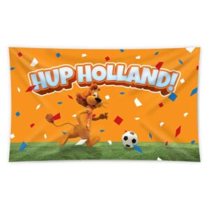Oranje_versiering_Vlag Loeki Hup Holland! oranje 90 x 150 cm