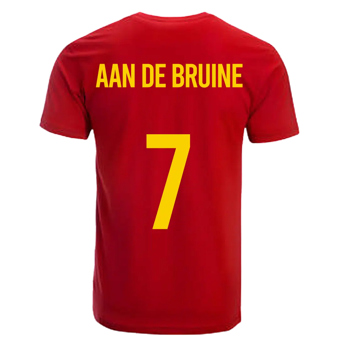 De Bruyne Belgie shirts achterkant