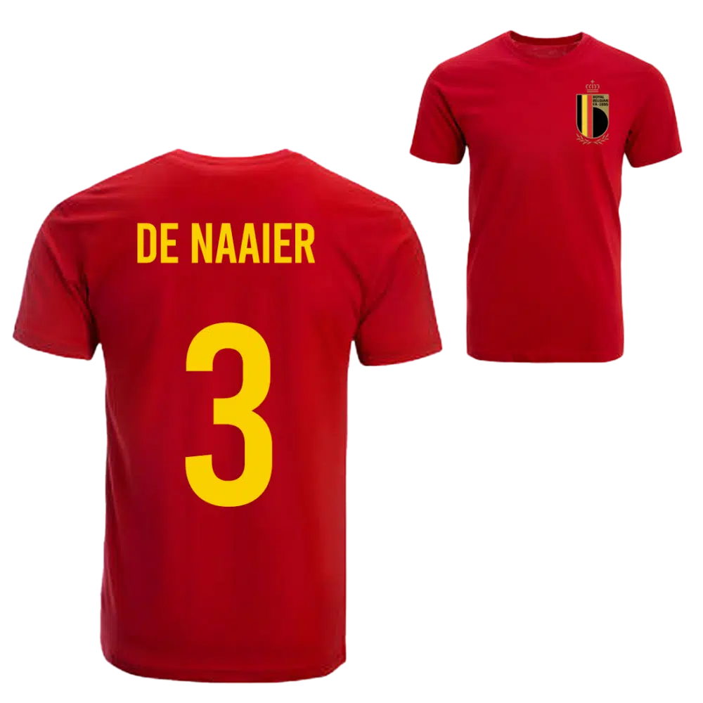 Rode duivels shirt De Naaier + badge