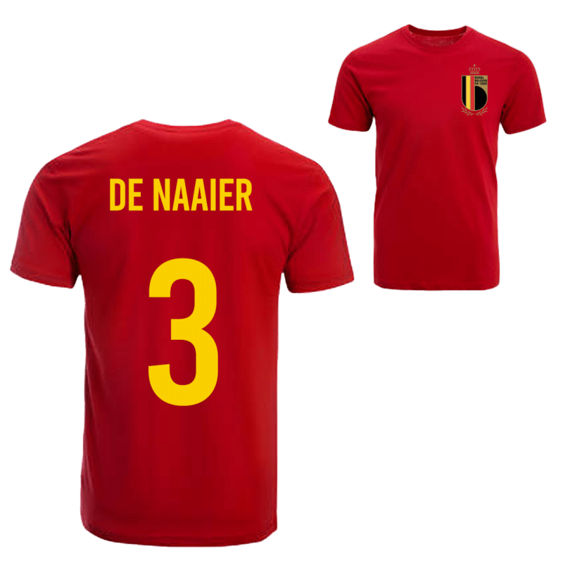 Rode duivels shirt De Naaier + badge