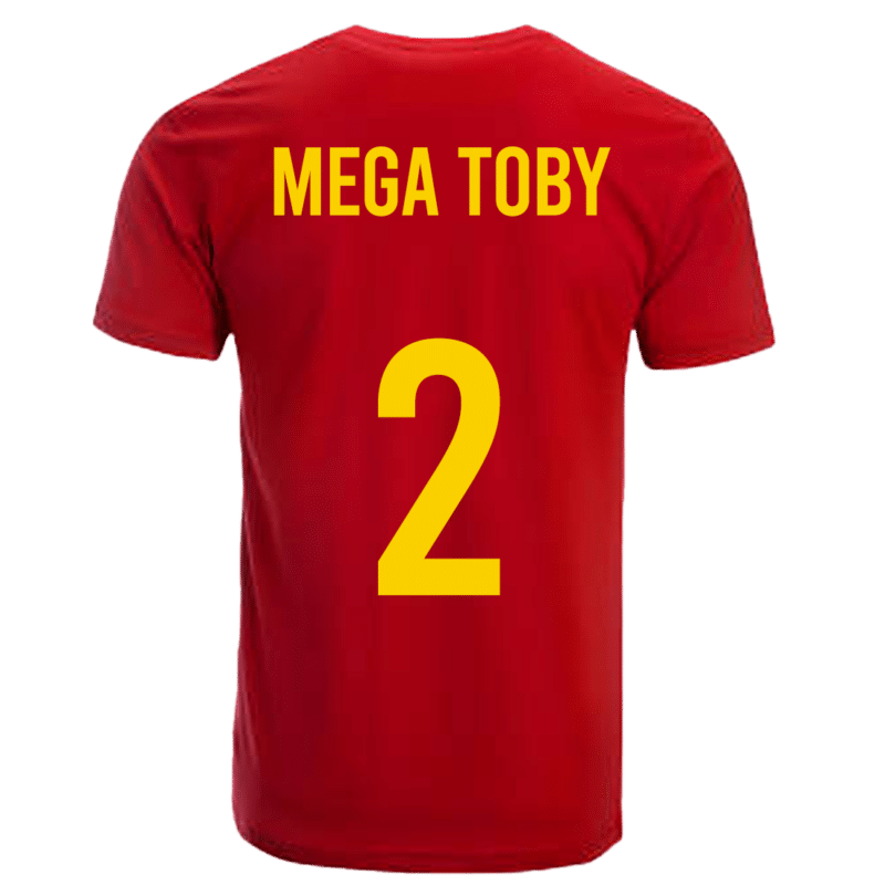 Rode duivels shirt Mega Toby