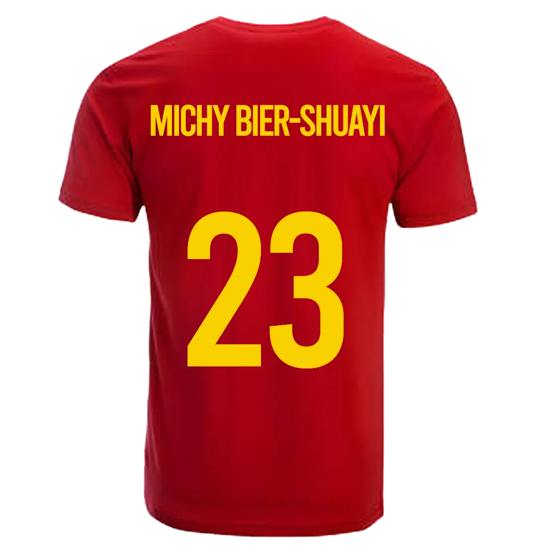 Michy Batshuayi Belgie shirt achterkant