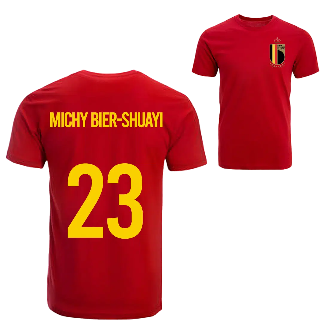 Michy Batshuayi Belgie voetbalshirt sfeer