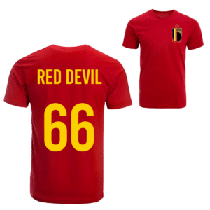 Red Devil shirt + badge