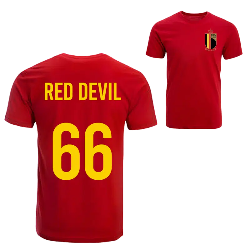 Red Devil shirt + badge
