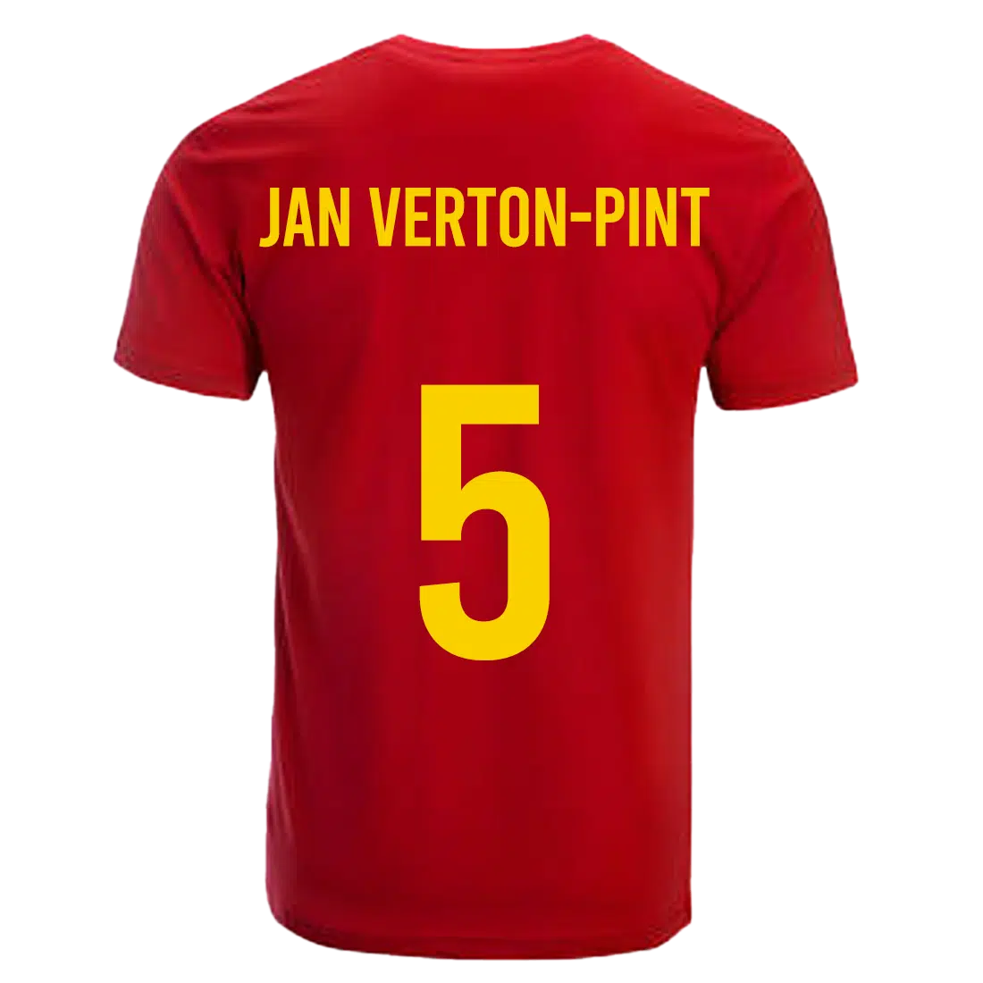 Vertongen Belgie shirt achterkant