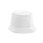 Bucket hat katoen wit