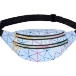 Fanny pack rainbow zilver/blauw