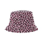 Reversible bucket hat panter roze - 58 cm
