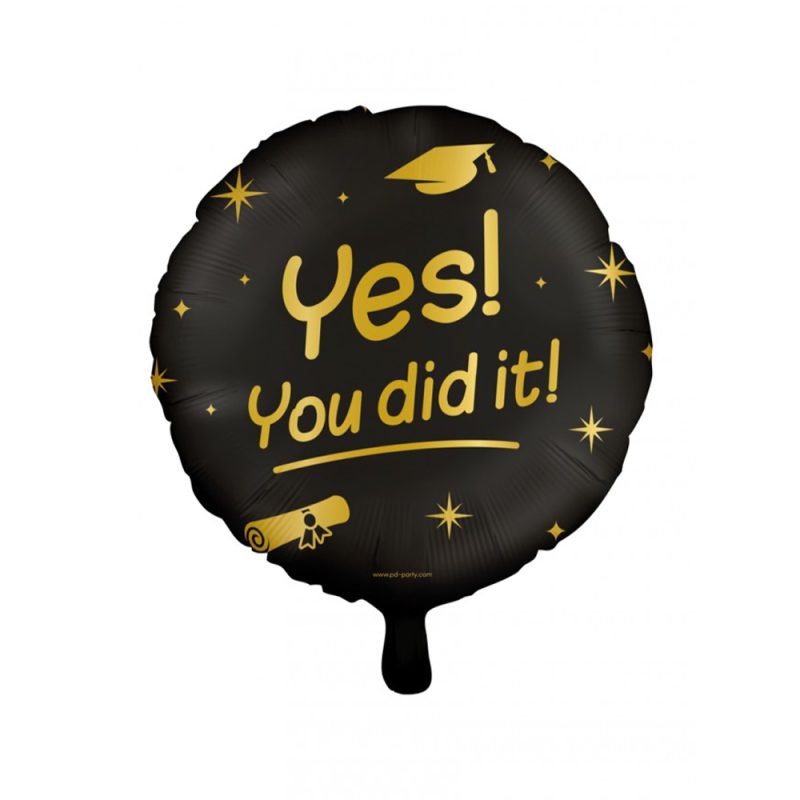 Folieballon geslaagd Yes! You did it! 45 cm